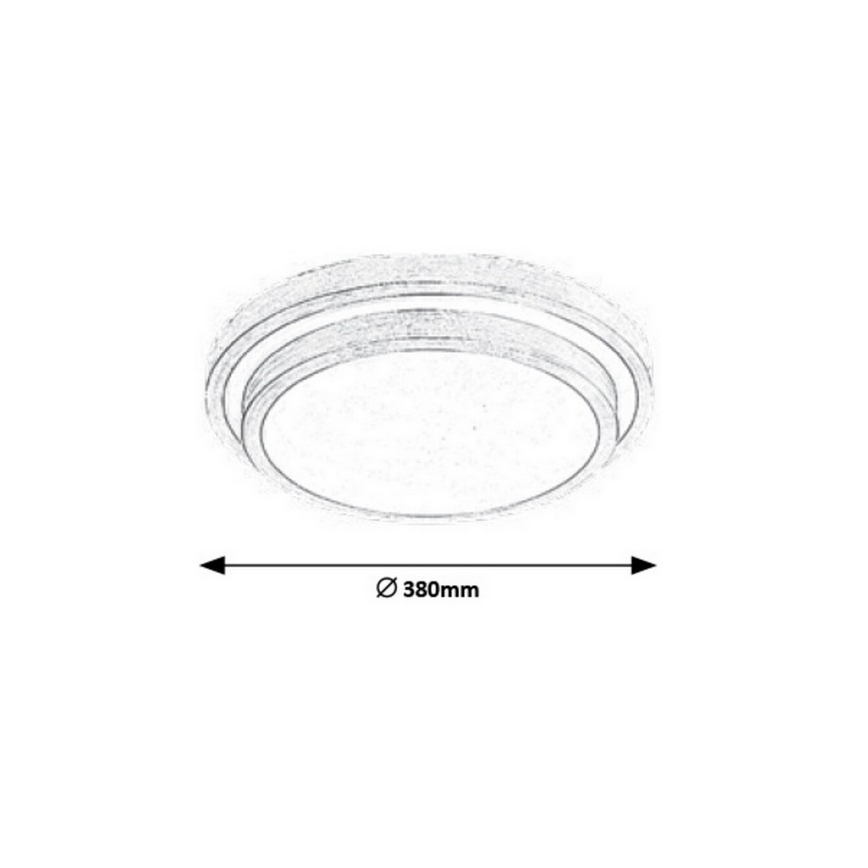Rabalux - LED Stropní svítidlo LED/24W/230V pr. 38 cm