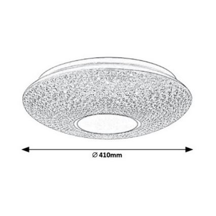 Rabalux - LED Stmívatelné stropní svítidlo LED/48W/230V pr. 41 cm + dálkové ovládání