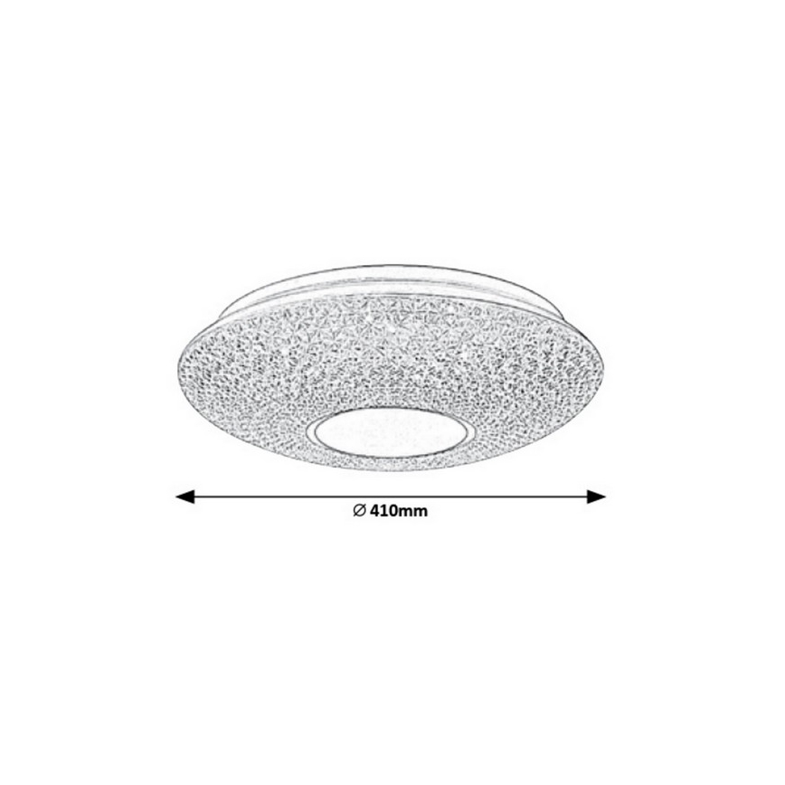 Rabalux - LED Stmívatelné stropní svítidlo LED/48W/230V pr. 41 cm + dálkové ovládání