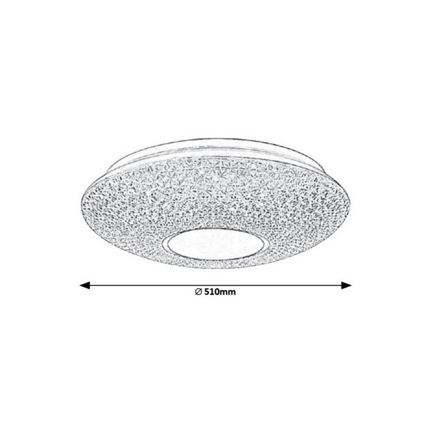 Rabalux - LED Stmívatelné stropní svítidlo LED/72W/230V pr. 51 cm + dálkové ovládání
