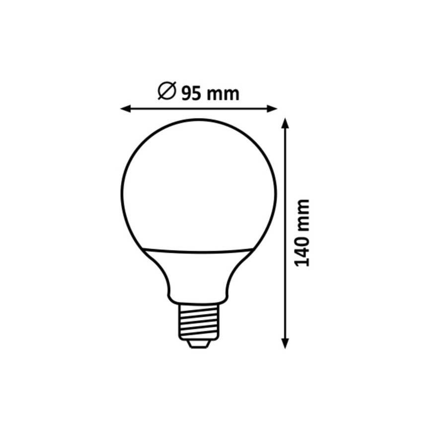 Rabalux  - LED Žárovka G95 E27/15W/230V 4000K