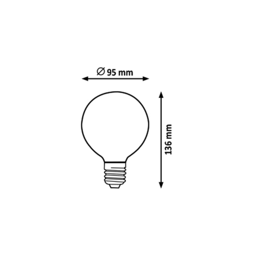 Rabalux - LED Žárovka G95 E27/7W/230V 4000K