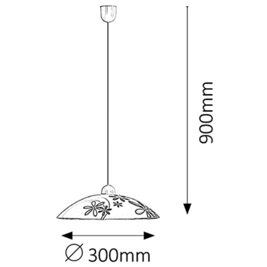Rabalux - Lustr 1xE27/60W/230V