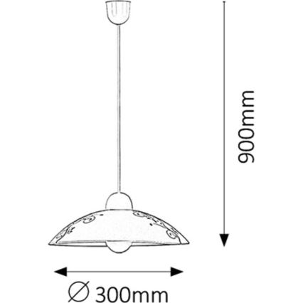 Rabalux - Lustr 1xE27/60W/230V