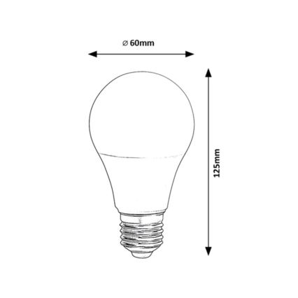 Rabalux - LED RGB Stmívatelná žárovka A60 E27/10W/230V Wi-Fi 3000-6500K