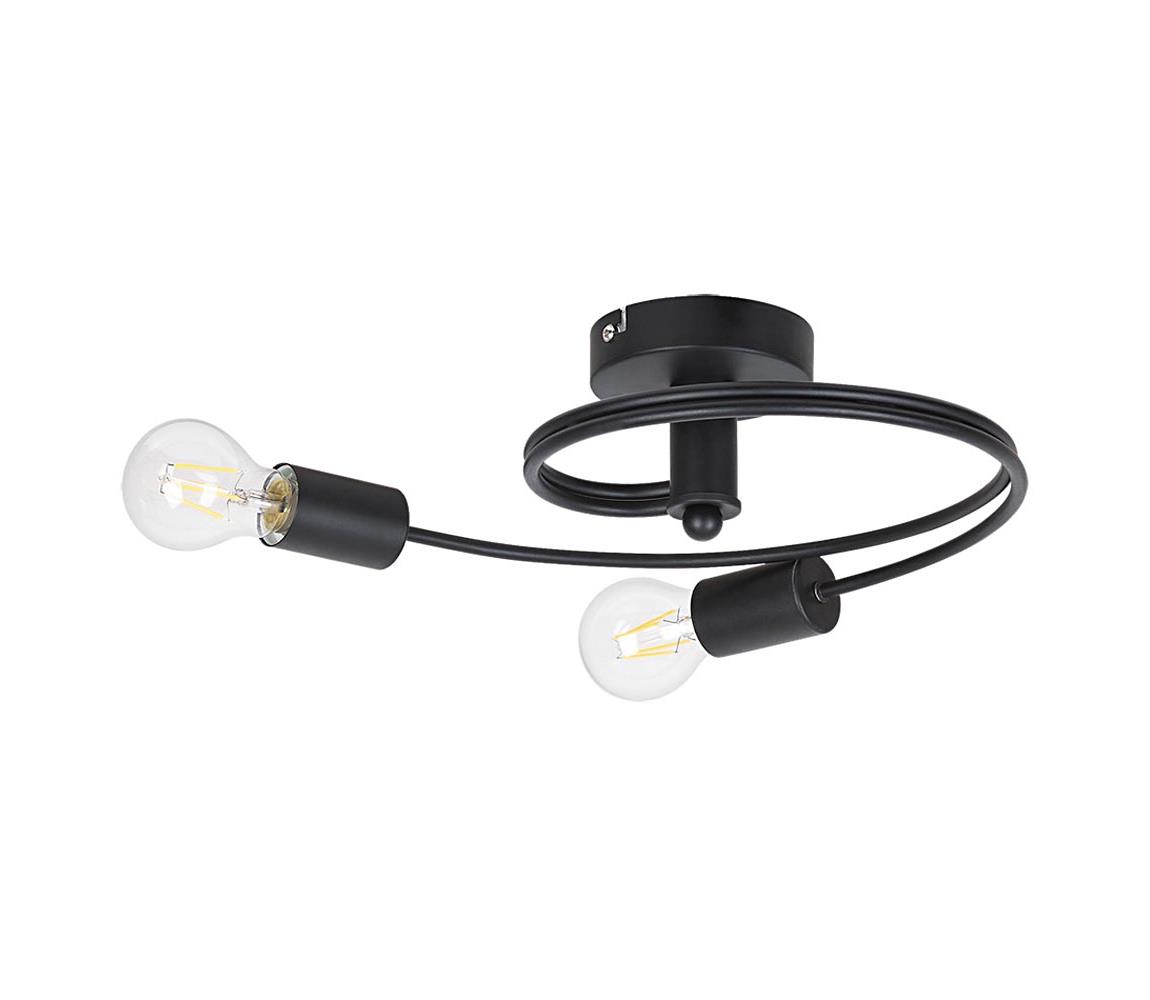 Rabalux Rabalux 2094 - Přisazený lustr CARLY 2XE27/15W/230V černá RL2094