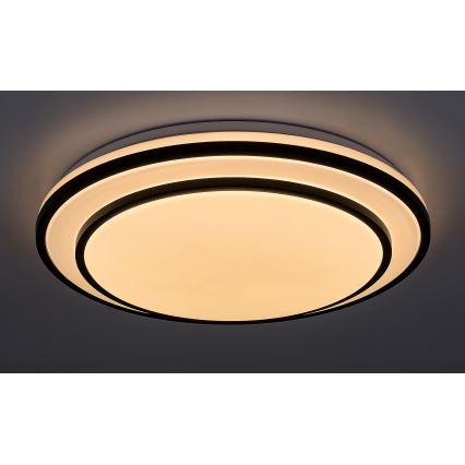 Rabalux - LED Stmívatelné stropní svítidlo LED/40W/230V 3000-6500K černá + dálkové ovládání