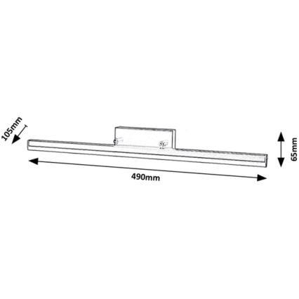 Rabalux - LED Koupelnové osvětlení zrcadla LED/12W/230V 49 cm IP44