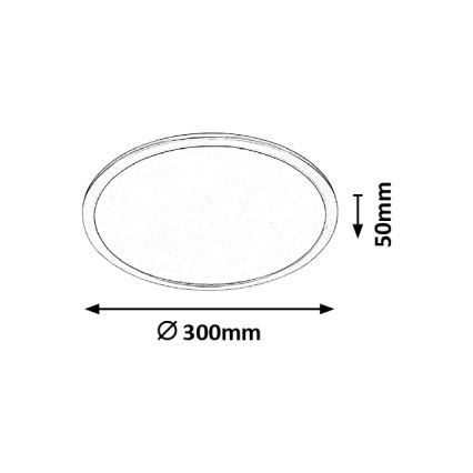 Rabalux - LED Stmívatelné stropní svítidlo LED/20W/230V pr. 30cm