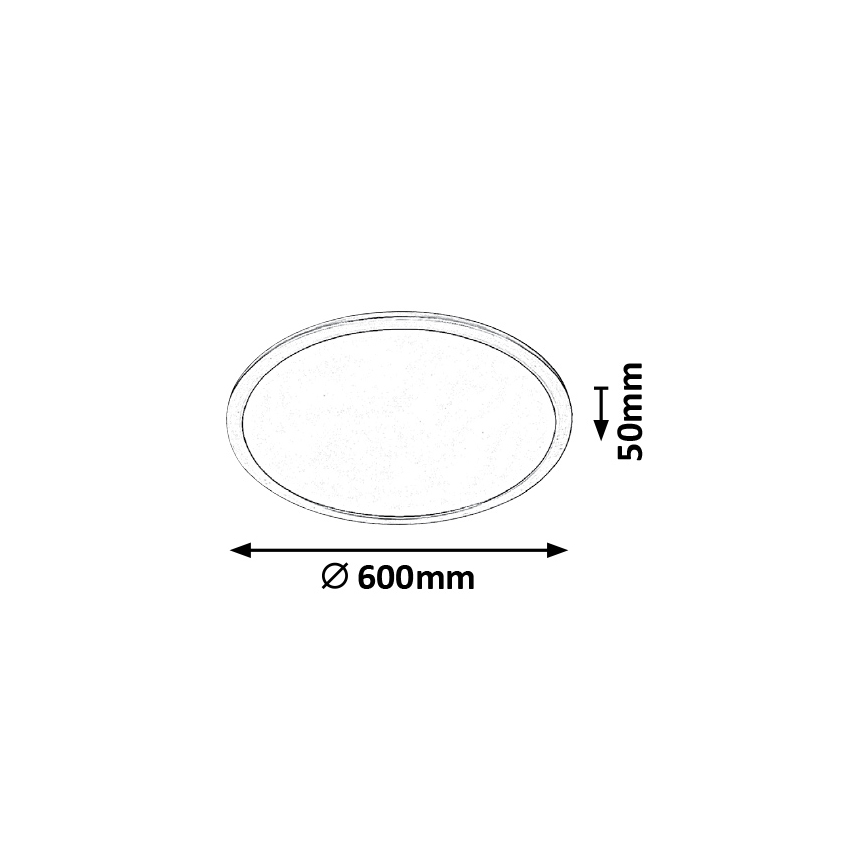 Rabalux - LED Stmívatelné stropní svítidlo LED/40W/230V pr. 60cm