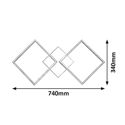 Rabalux - LED Stmívatelné stropní svítidlo LED/30W/230V