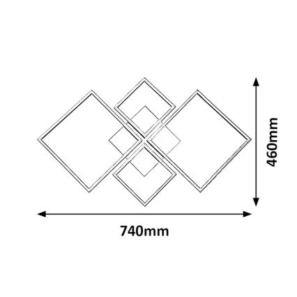 Rabalux - LED Stmívatelné stropní svítidlo LED/40W/230V
