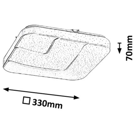 Rabalux - LED Stropní svítidlo LED/18W/230V