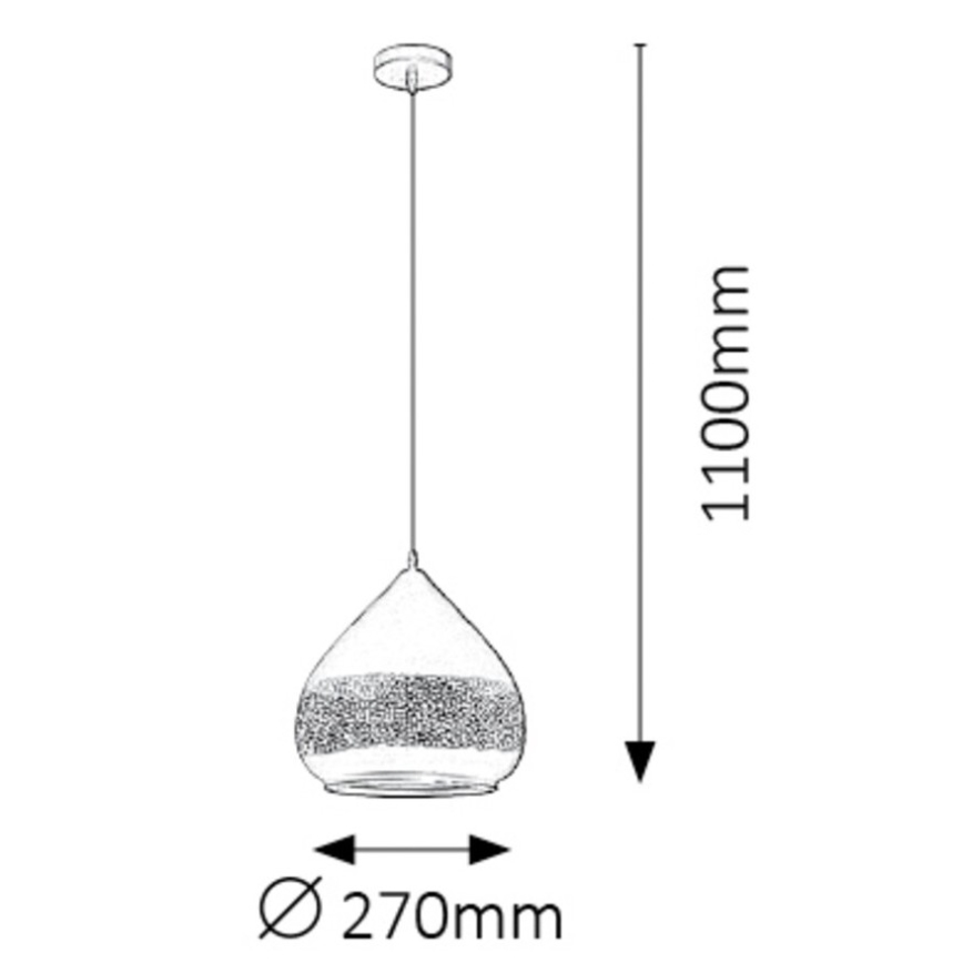 Rabalux - Lustr na lanku 1xE27/40W/230V
