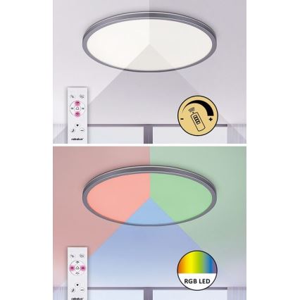 Rabalux - LED RGB Stmívatelné stropní svítidlo LED/22W/230V Wi-Fi + dálkové ovládání