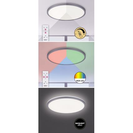 Rabalux - LED RGB Stmívatelné stropní svítidlo LED/22W/230V Wi-Fi Tuya + dálkové ovládání