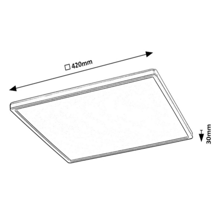 Rabalux - LED RGB Stmívatelné stropní svítidlo LED/22W/230V Wi-Fi Tuya + dálkové ovládání