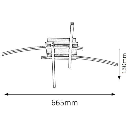 Rabalux - LED Stropní svítidlo 4xLED/6W