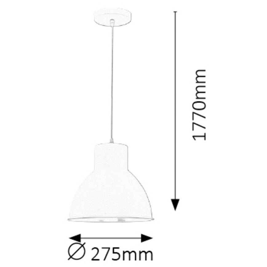 Rabalux - Lustr 1xE27/60W/230V antracit