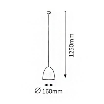 Rabalux - Lustr OLIVIA 1xE27/60W/230V