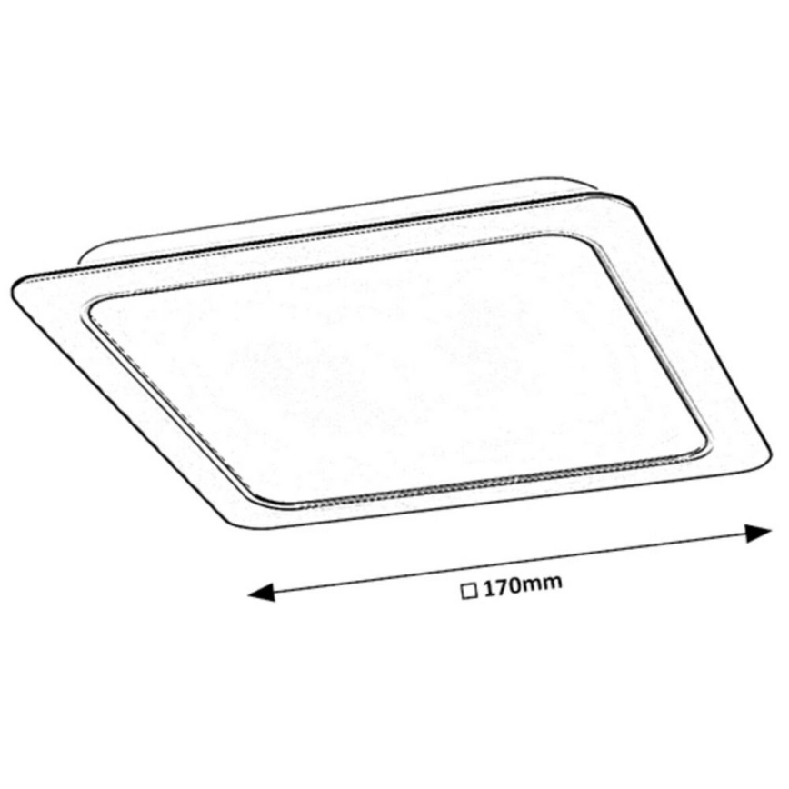 Rabalux - LED Podhledové svítidlo LED/17W/230V 17x17 cm