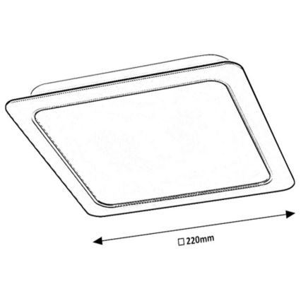 Rabalux - LED Podhledové svítidlo LED/24W/230V 22x22 cm