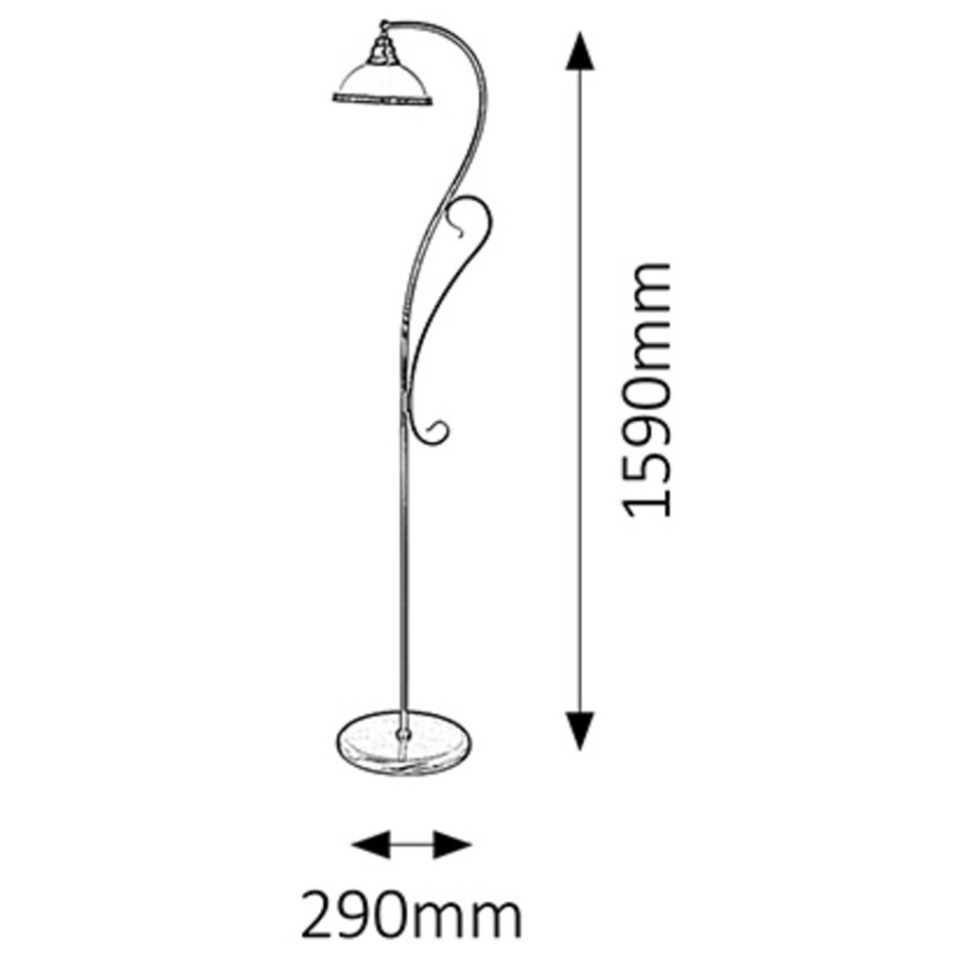 Rabalux - stojací lampa 1xE27/60W/230V