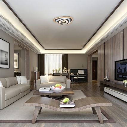 Rabalux - LED Stmívatelné stropní svítidlo LED/51W/230V + dálkové ovládání 48x48 cm