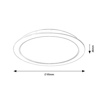 Rabalux - LED Podhledové svítidlo LED/5W/230V pr. 9,5 cm