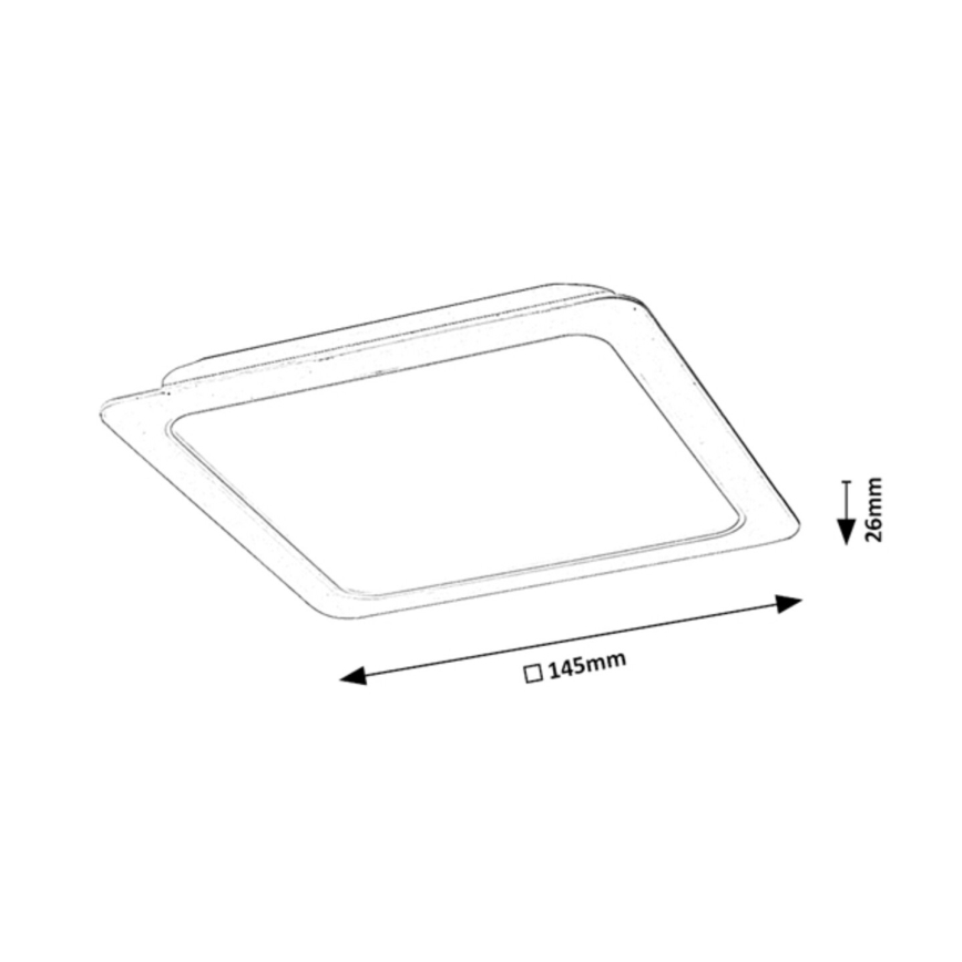 Rabalux - LED  Podhledové svítidlo LED/12W/230V 14,5x14,5 cm