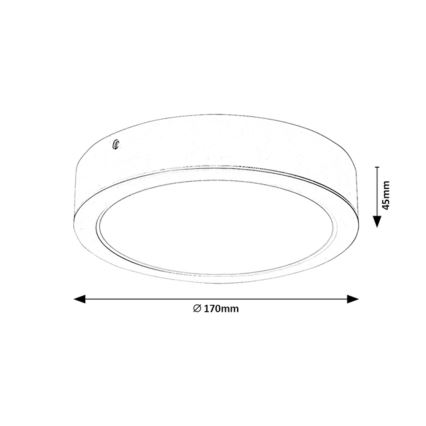 Rabalux - LED Stropní svítidlo LED/18W/230V pr. 17 cm