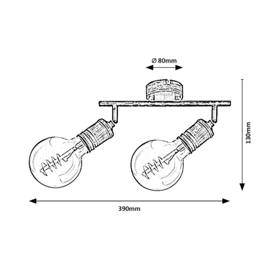 Rabalux - Bodové svítidlo 2xE27/25W/230V