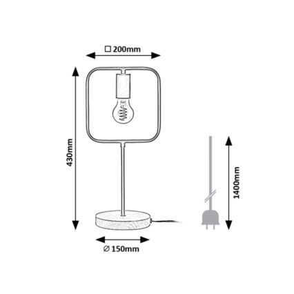 Rabalux - Stolní lampa 1xE27/40W/230V