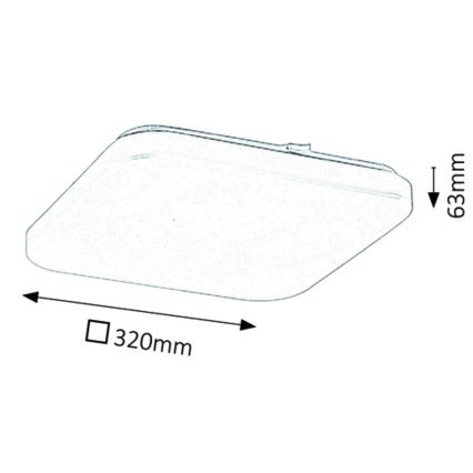Rabalux - LED Stropní svítidlo LED/32W/230V 32x32 cm
