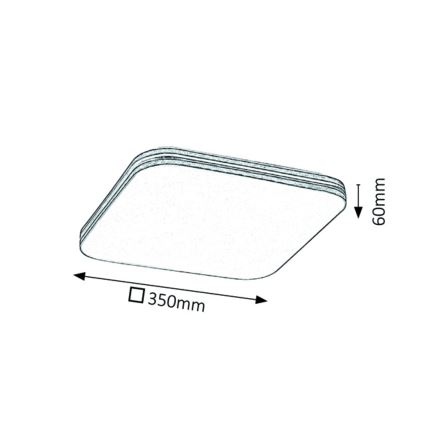 Rabalux - LED Stropní svítidlo LED/18W/230V 35x35 cm