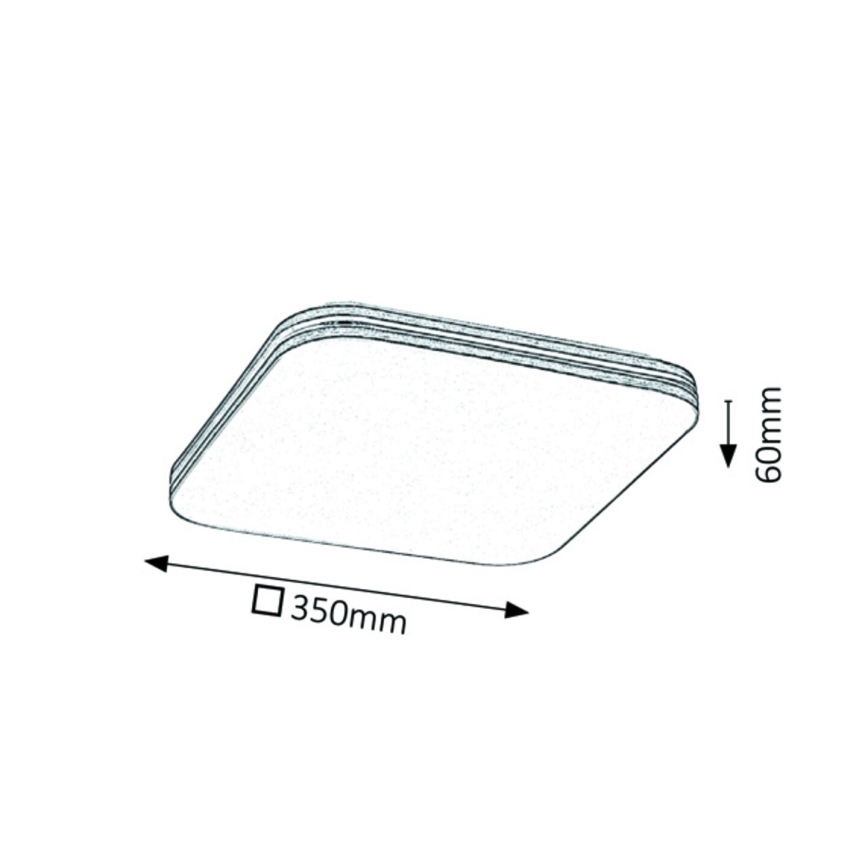 Rabalux - LED Stropní svítidlo LED/18W/230V 35x35 cm