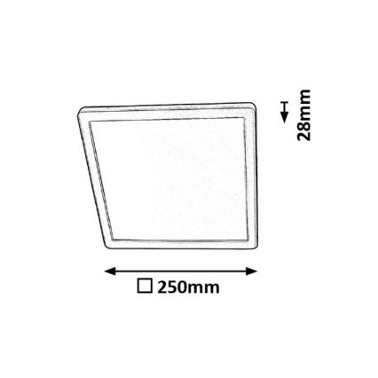 Rabalux - LED Koupelnové stropní svítidlo LED/15W/230V IP44