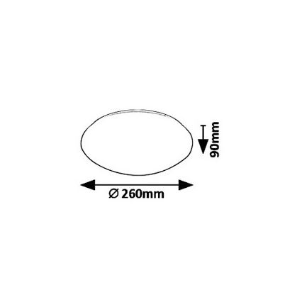 Rabalux - LED Koupelnové stropní svítidlo se senzorem LED/12W/230V IP44