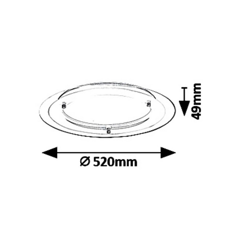 Rabalux - LED Stropní svítidlo LORNA LED/22W/230V