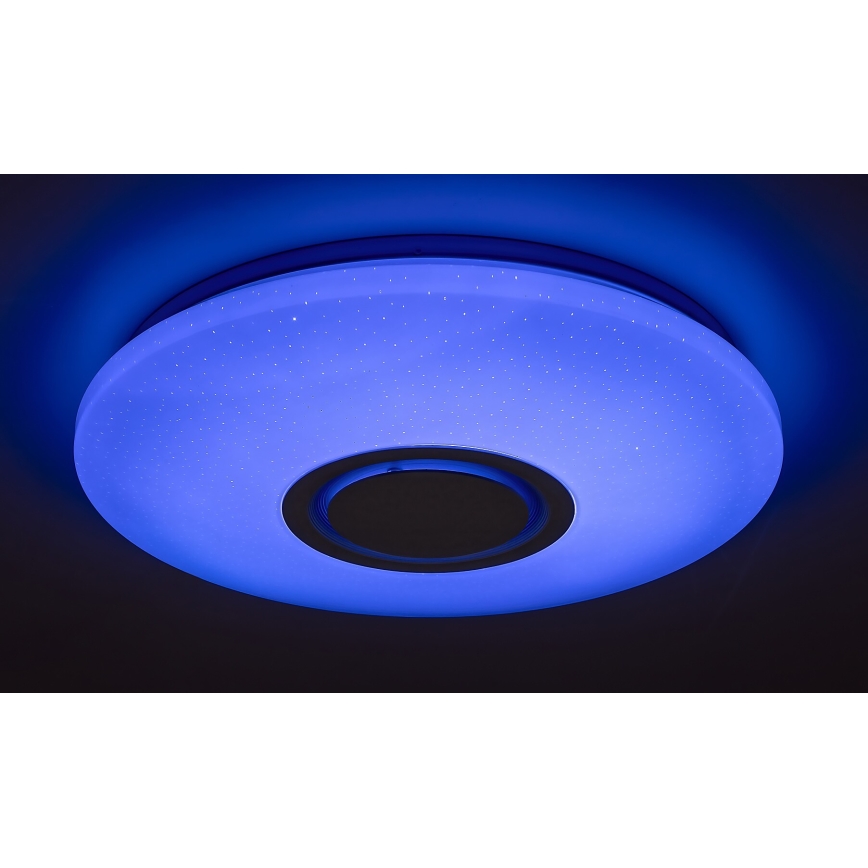 Rabalux - LED RGB Stmívatelné stropní svítidlo s reproduktorem LED/24W/230V Wi-Fi Tuya + dálkové ovládání