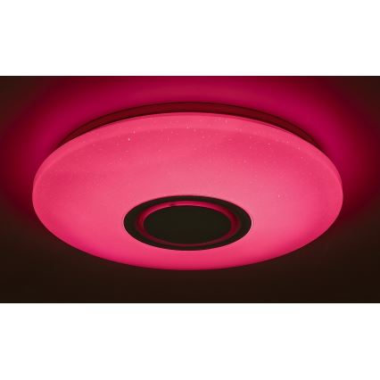 Rabalux - LED RGB Stmívatelné stropní svítidlo s reproduktorem LED/24W/230V Wi-Fi Tuya + dálkové ovládání