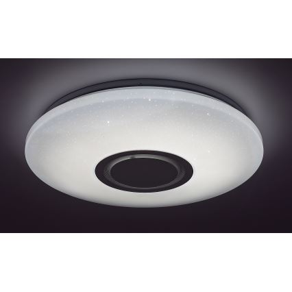 Rabalux - LED RGB Stmívatelné stropní svítidlo s reproduktorem LED/24W/230V Wi-Fi Tuya + dálkové ovládání