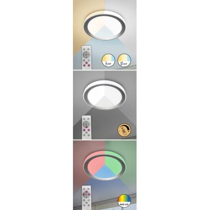 Rabalux - LED RGB Stmívatelné stropní svítidlo LED/40W/230V Wi-Fi 2700-6500K + dálkové ovládání