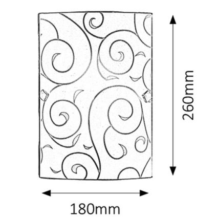 Rabalux - Nástěnné svítidlo 1xE27/60W/230V