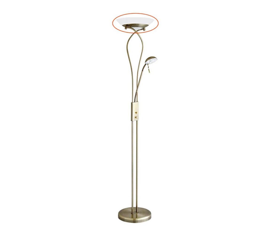 Rabalux 4078 - Náhradní sklo ke stojací lampě GAMMA R7s velké 19002 Bílá