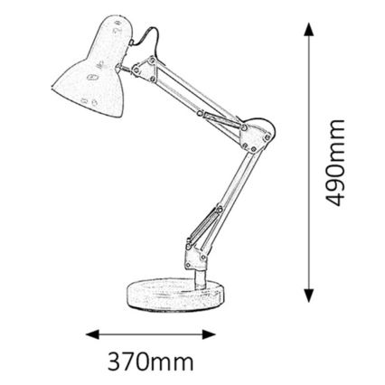 Rabalux - Stolní lampa 1xE27/60W/230V