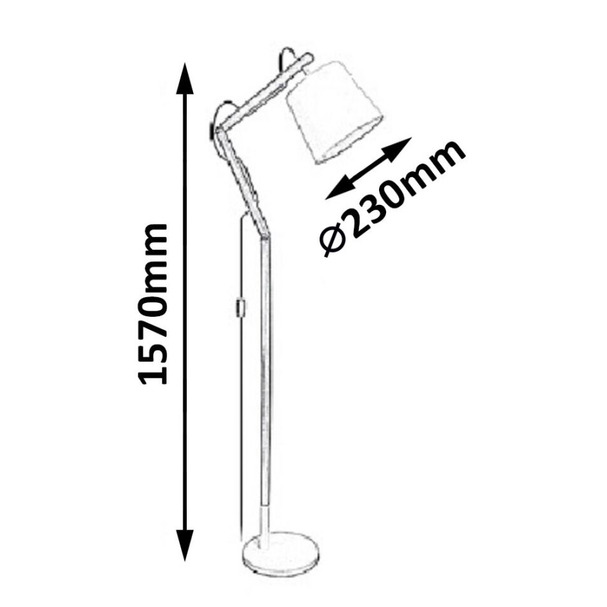 Rabalux - Stojací lampa 1xE27/60W/230V buk