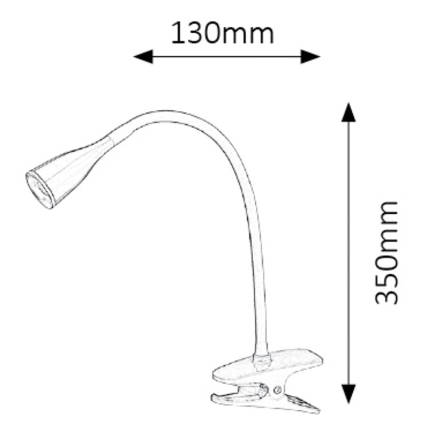 Rabalux - LED Stolní lampa s klipem LED/4,5W/230V