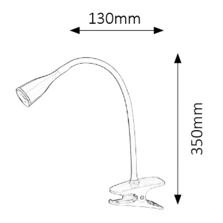 Rabalux - LED Stolní lampa s klipem LED/4,5W/230V