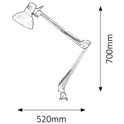 Rabalux - Stolní lampa 1xE27/60W/230V